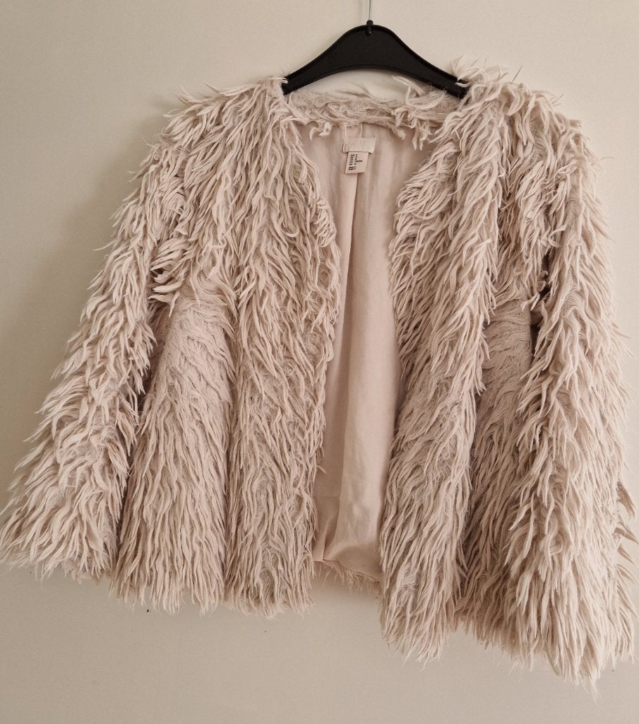 H&M jasje, gevoerd, maat M, Maat 38/40 (M), H&M, Beige, Ophalen of Verzenden