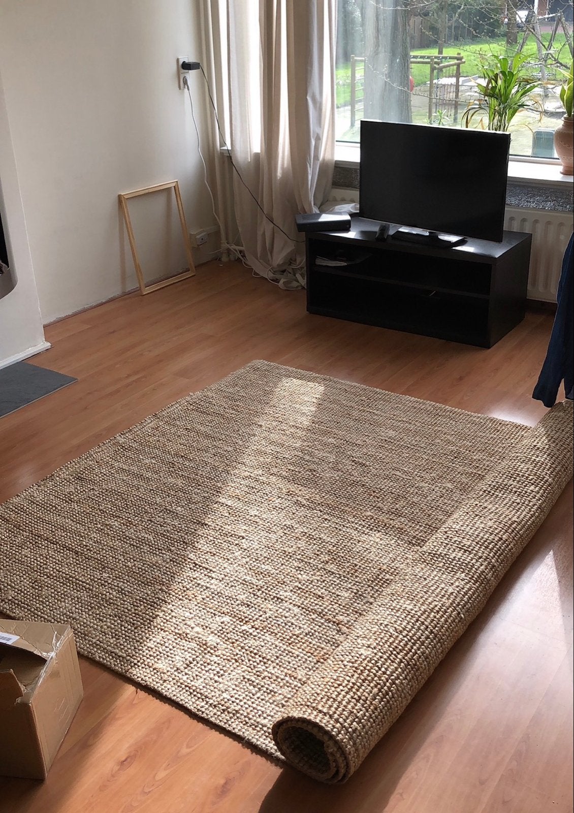 IKEA LOHALS Vloerkleed, glad geweven, naturel, Ophalen, Beige, 150 tot 200 cm, 200 cm of meer