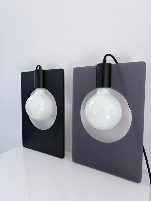 Set van 2 Bolia hanglampen – Deens design zwart en grijs, Zo goed als nieuw, Modern Design Scandi, Hout, E27 (groot)
