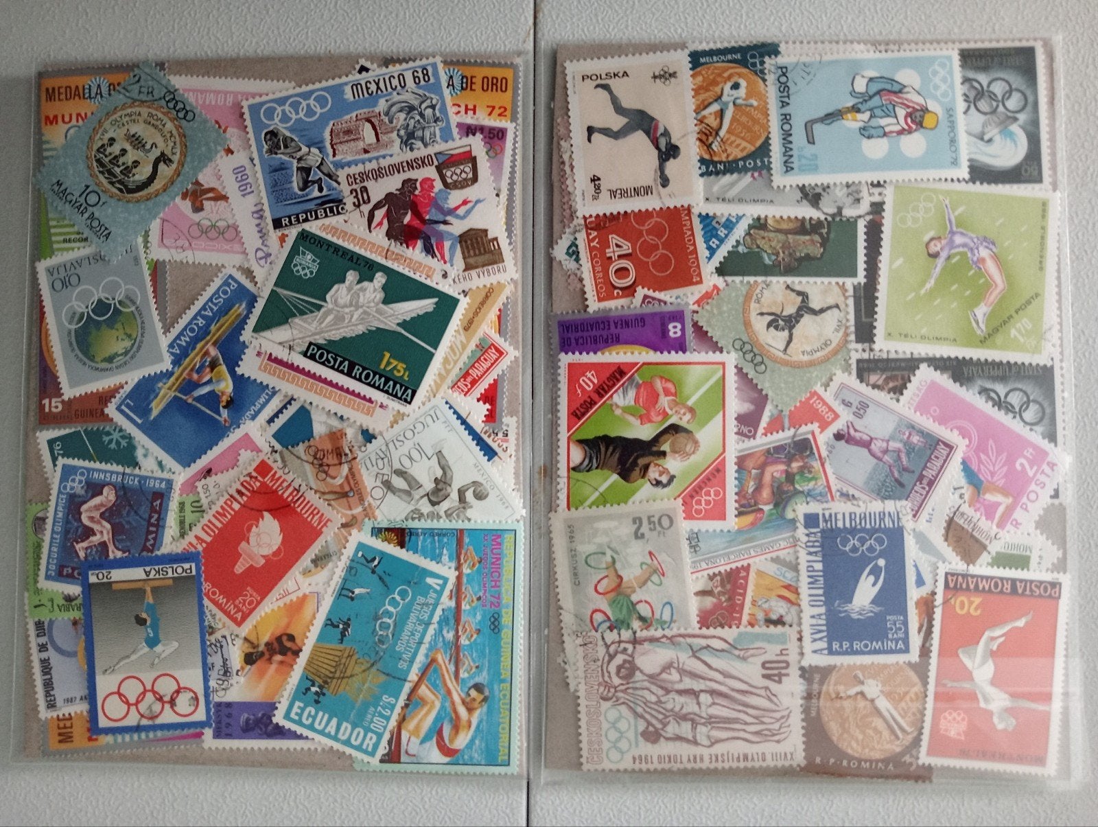 Grote verzameling Olympische Spelen postzegels, Ophalen of Verzenden, Sport