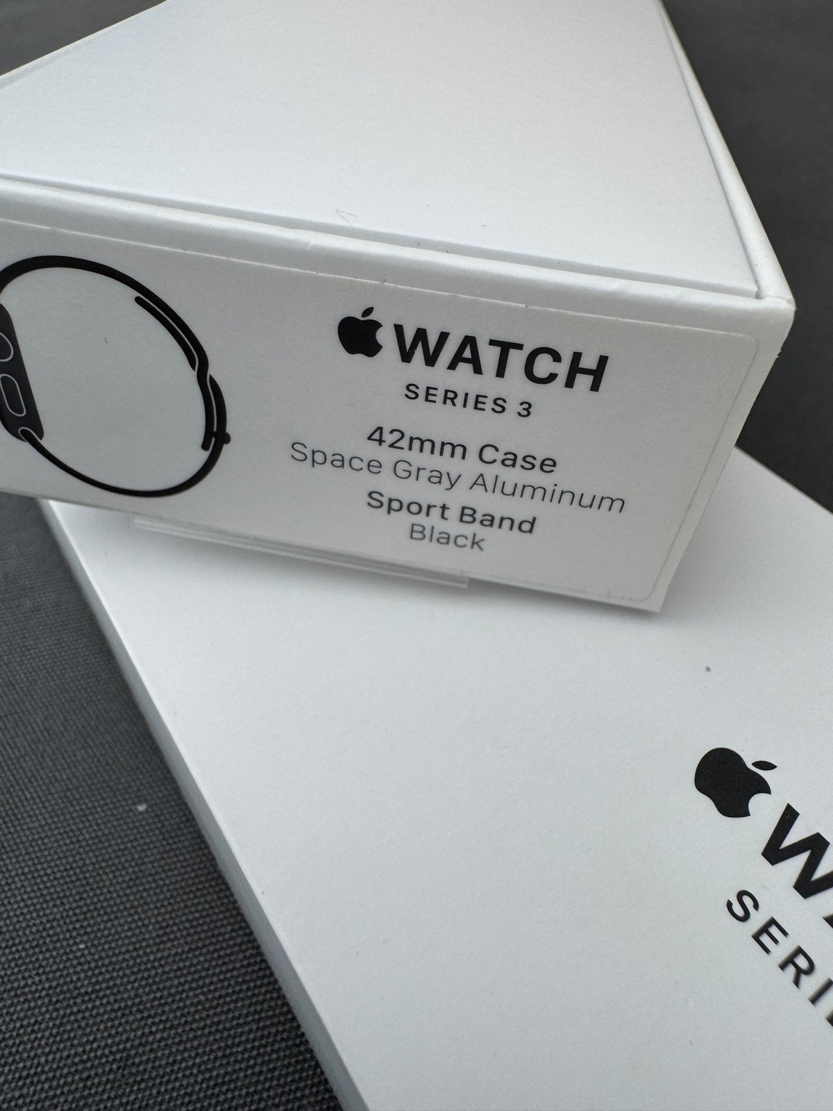 Apple Watch Series 3 42mm Space Gray Aluminium Zwart, Sieraden, Tassen en Uiterlijk, Smartwatches, Ophalen, Afstand, Zwart, IOS