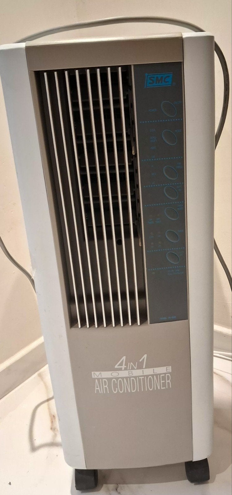 Mobile airco 4 in 1, Ophalen, Verwarmen, Minder dan 60 m³, 3 snelheden of meer