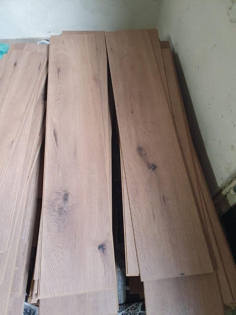 Laminaat eiken kleur circa 21m2, Ophalen, 50 tot 150 cm, 10 m² of meer, 10 tot 30 cm