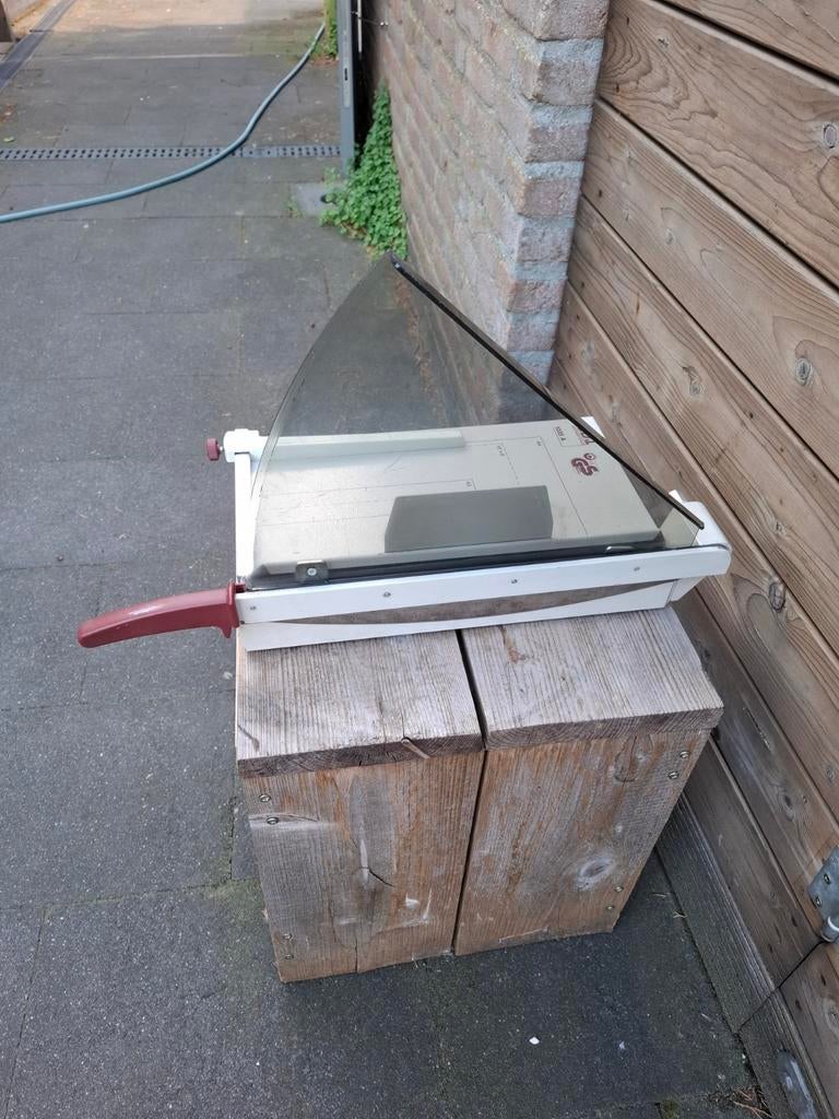 Papiersnijder Ideal 1035 A, Geschikt voor snijden, Gebruikt, Gereedschap of Toebehoren, Grijs