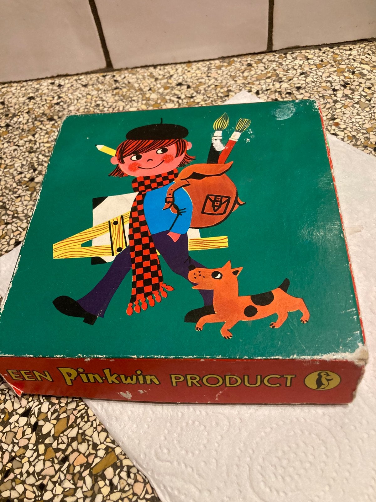 Leuk oud houten puzzeltje, Ophalen of Verzenden