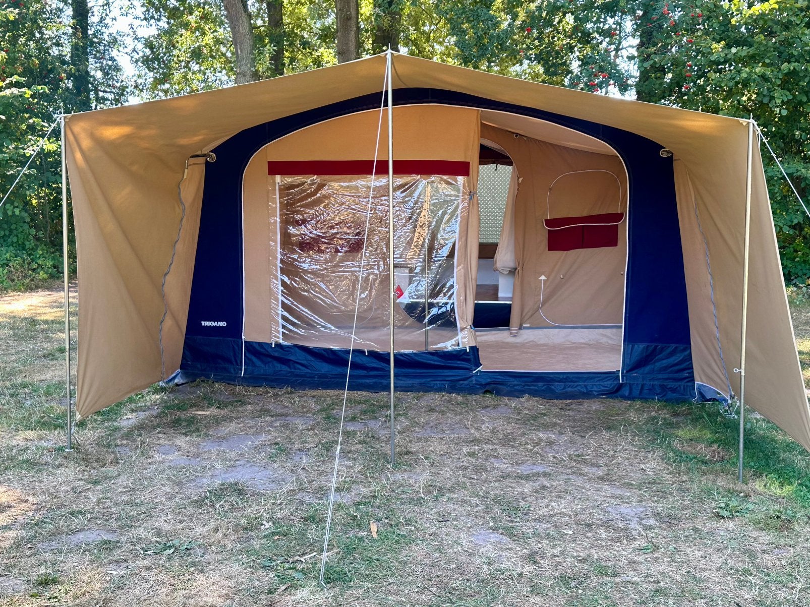 Trigano Galleon - Goed onderhouden vouwwagen, Caravans en Kamperen, Vouwwagens, Ophalen, Trigano, Beige, Tot en met 6