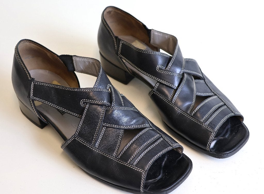 Zwarte Gabor Fashion sandalen maat 5½ of 38½/39, Kleding | Dames, Schoenen, Zwart, Gabor, Zo goed als nieuw, Sandalen of Muiltjes