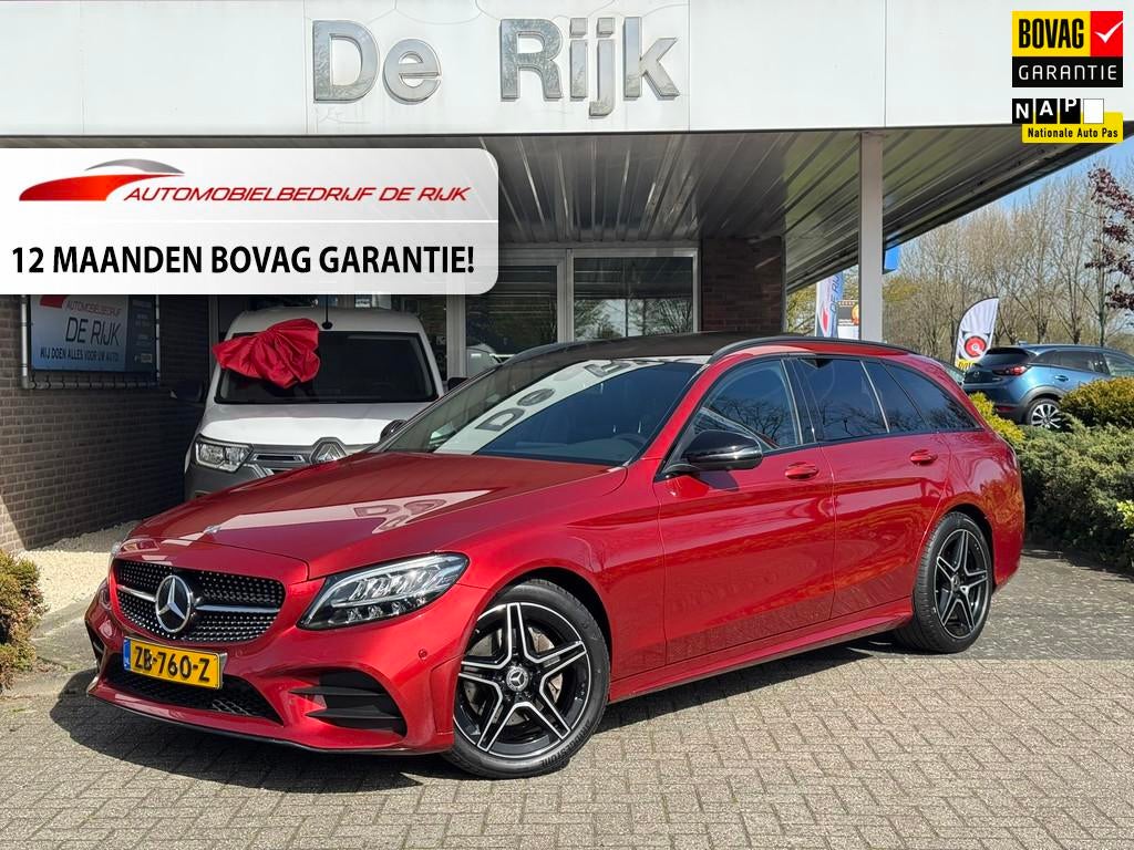 Mercedes-Benz C-klasse Estate 180 Business Solution AMG Line, Automaat, Lichtsensor, 84 €/maand, 750 kg