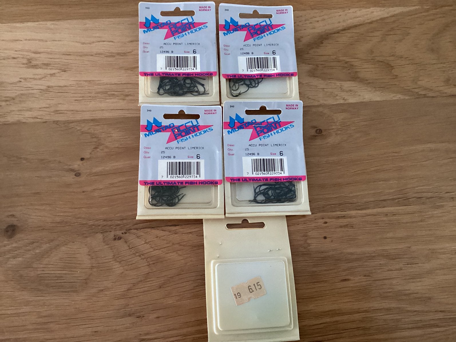 Vishaken Mustad Noorse makelij haakmaat 6, Ophalen of Verzenden, Nieuw, Haak