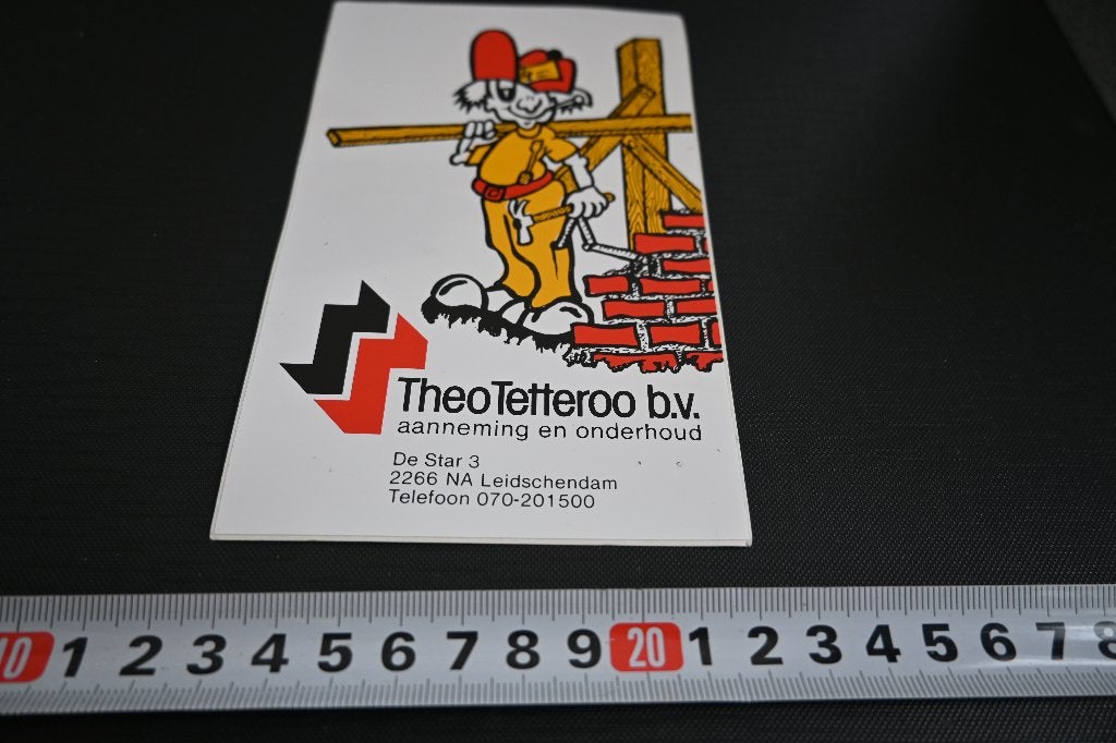 sticker Leidschendam THEO TETTEROO bv aanneming en Onderhoud, Ophalen, Zo goed als nieuw