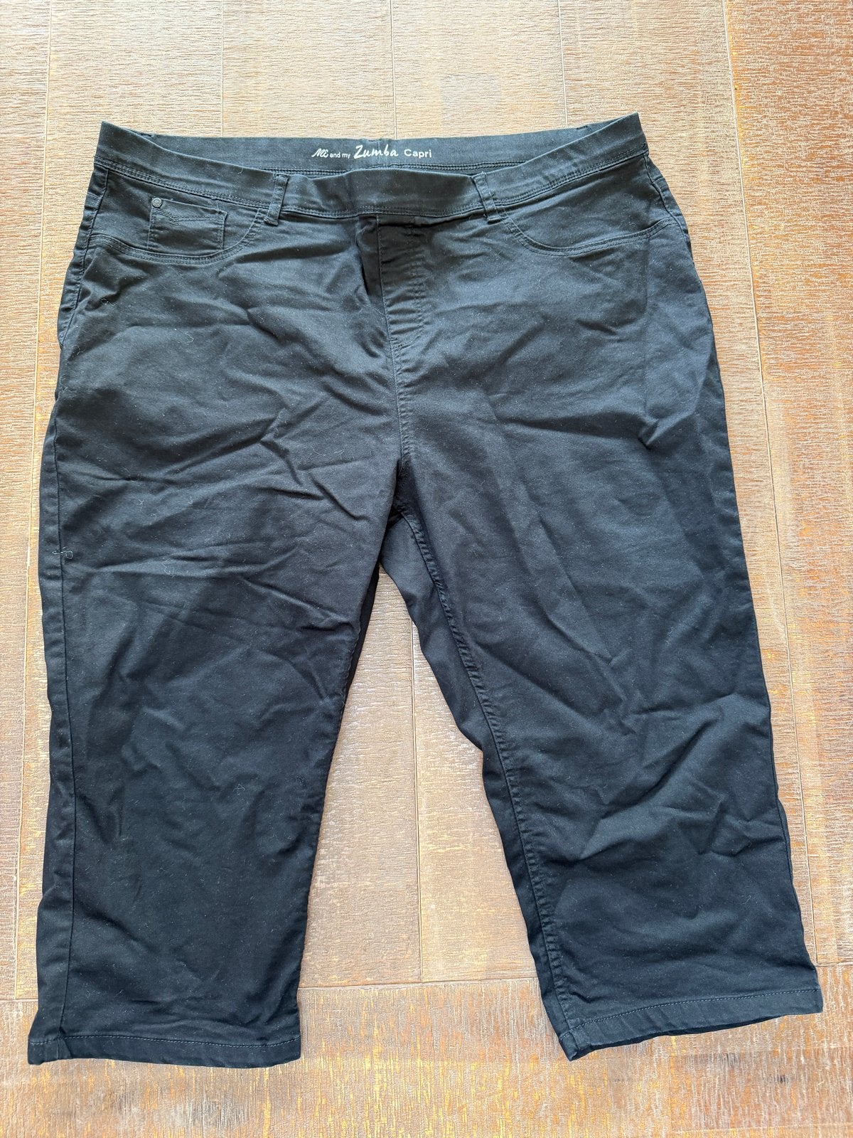 M&S Zumba Capri Driekwart Broek Zwart maat 48, Verzenden, Zwart, Maat 46/48 (XL) of groter, Driekwart