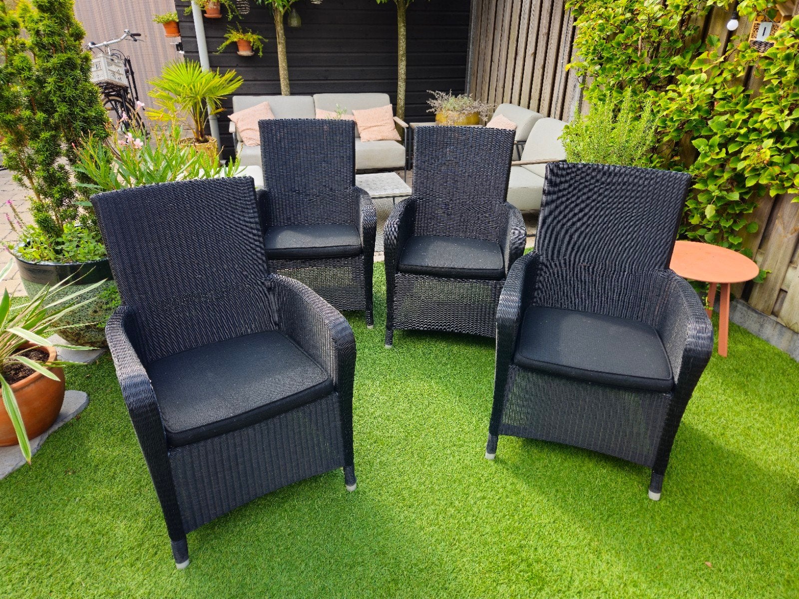 4Seasons Outdoor dining stoelen, Tuin en Terras, Ophalen, 4 zitplaatsen, Gebruikt, Wicker