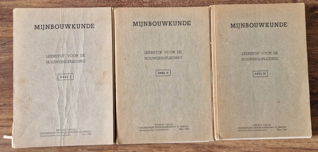 Boeken: Mijnbouwkunde Houwersopleiding 1963-1964, Ophalen of Verzenden, 20e eeuw of later, Gelezen