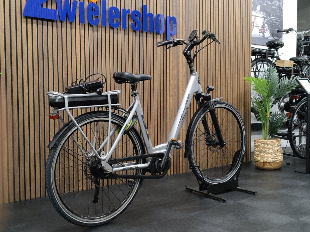 Stella Arturo Automatic Dames Zilver 53cm, Fietsen en Brommers, Elektrische fietsen, Gebruikt, -, -, 51 tot 55 cm
