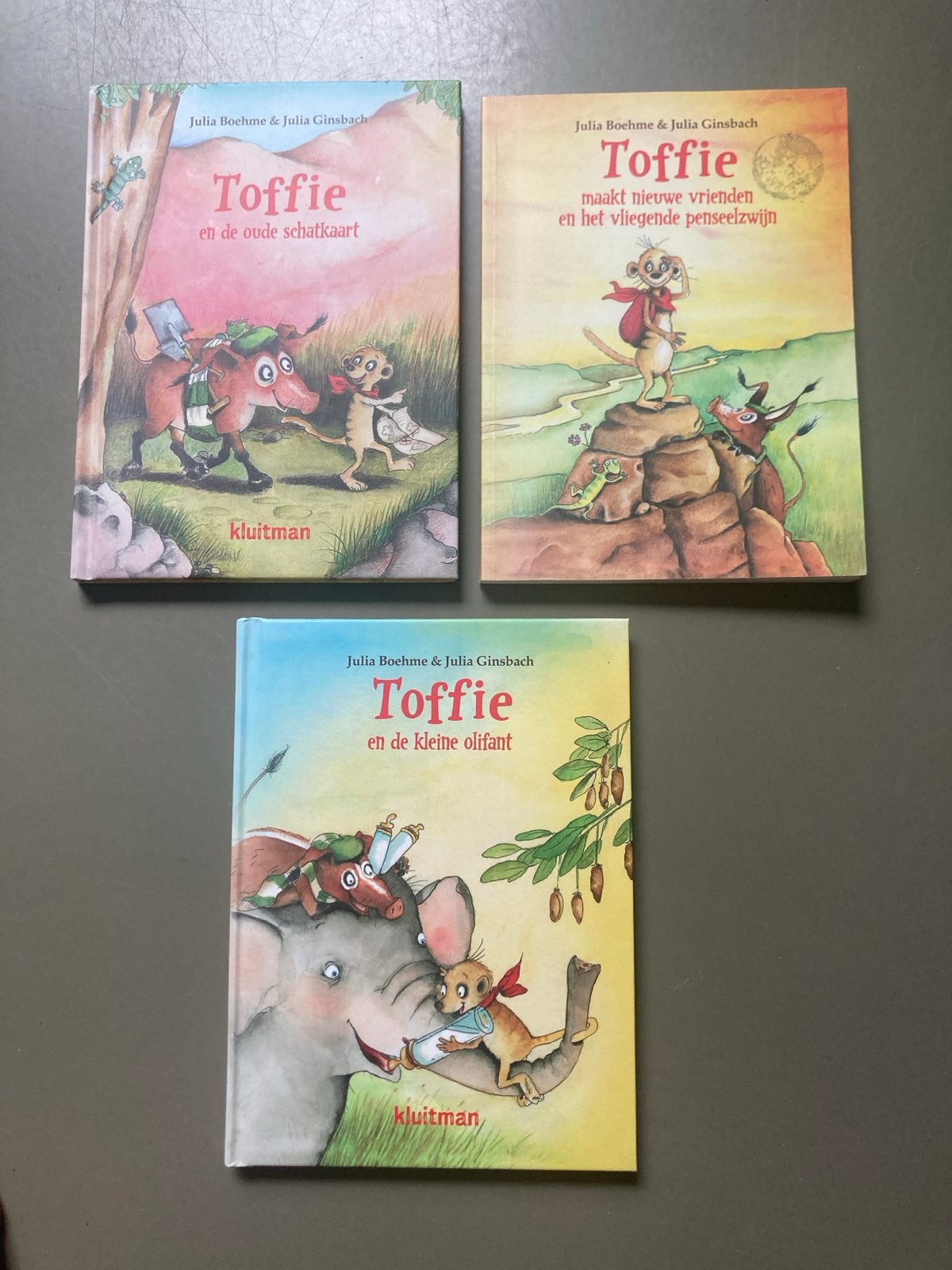 3 Toffie boeken: schatkaart, nieuwe vrienden, kleine olifant, Boeken, Ophalen of Verzenden, Zo goed als nieuw, Fictie algemeen