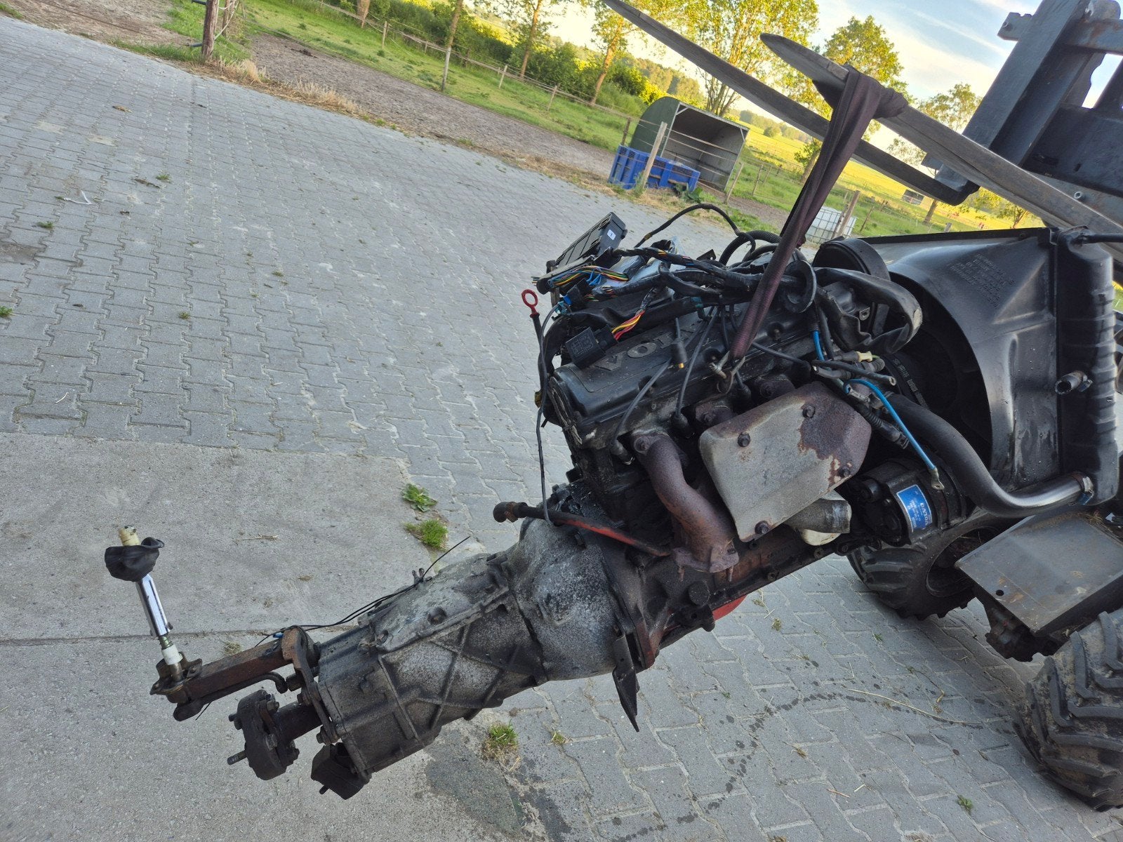 volvo b200f goed lopend volvo 240/740/940, Auto-onderdelen, Motor en Toebehoren, Ophalen, Volvo