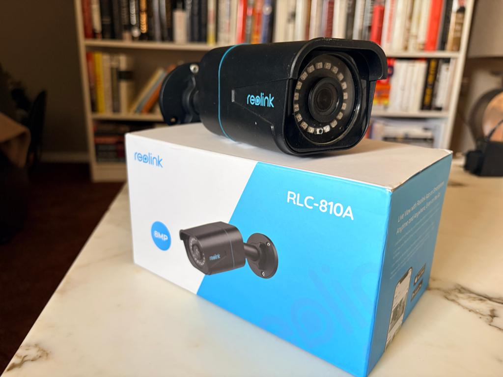 Reolink RLC-810A 8MP PoE IP - 128GB opslaag, Ophalen of Verzenden, Gebruikt, Buitencamera