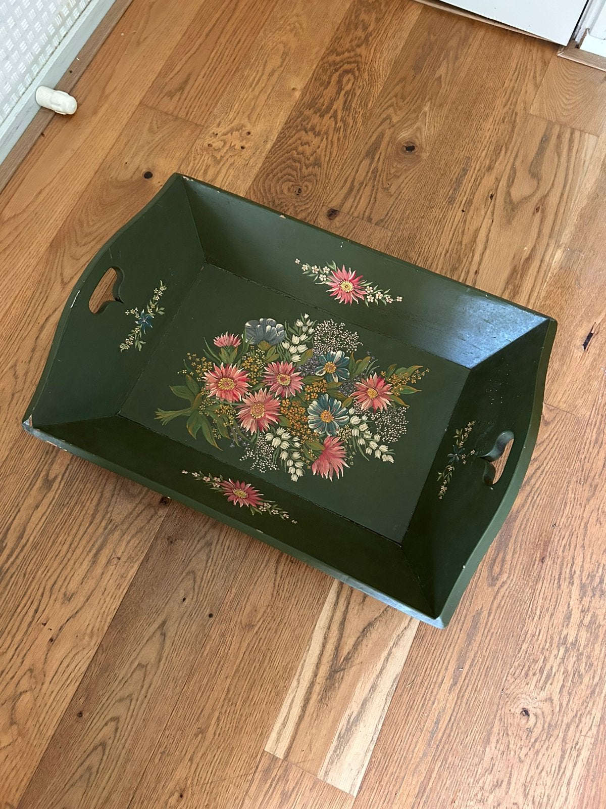 Antieke mangelbak, Ophalen, Gebruikt, Handgemaakt, Dienblad