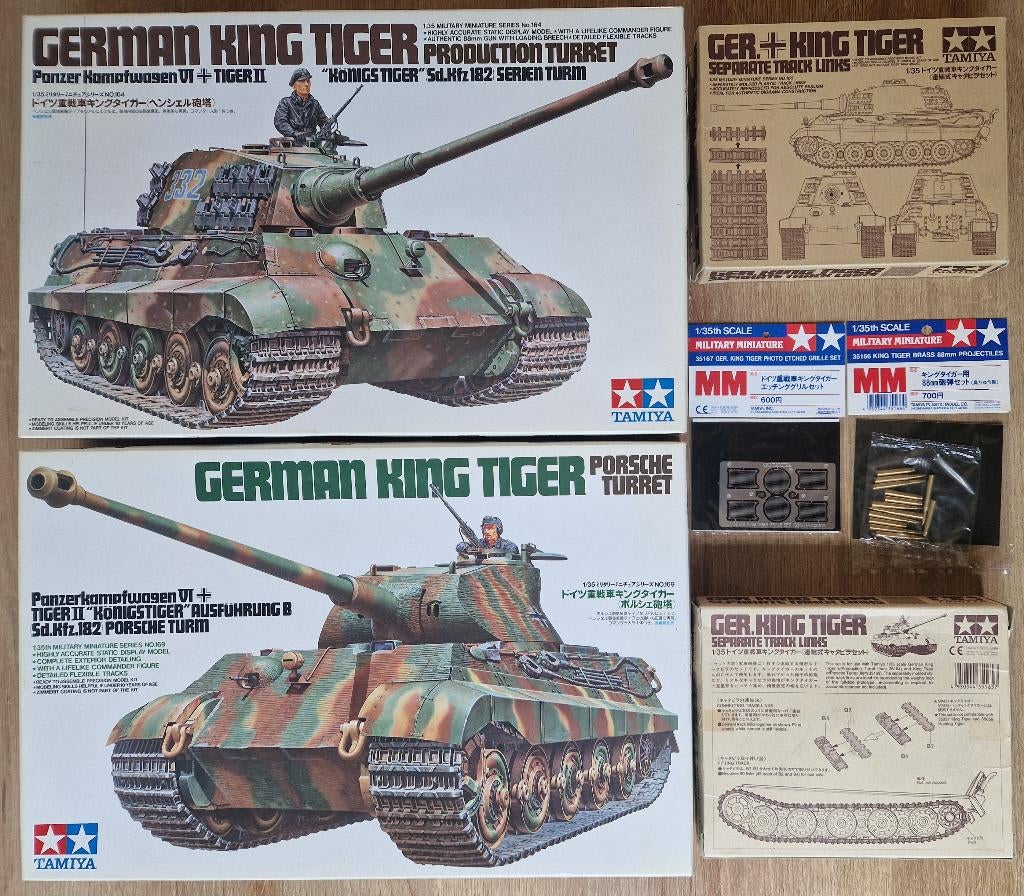 TAMIYA 1/35 GERMAN  KING TIGER - PANZER-Pakket, Tank, 1:32 tot 1:50, Nieuw, Ophalen of Verzenden
