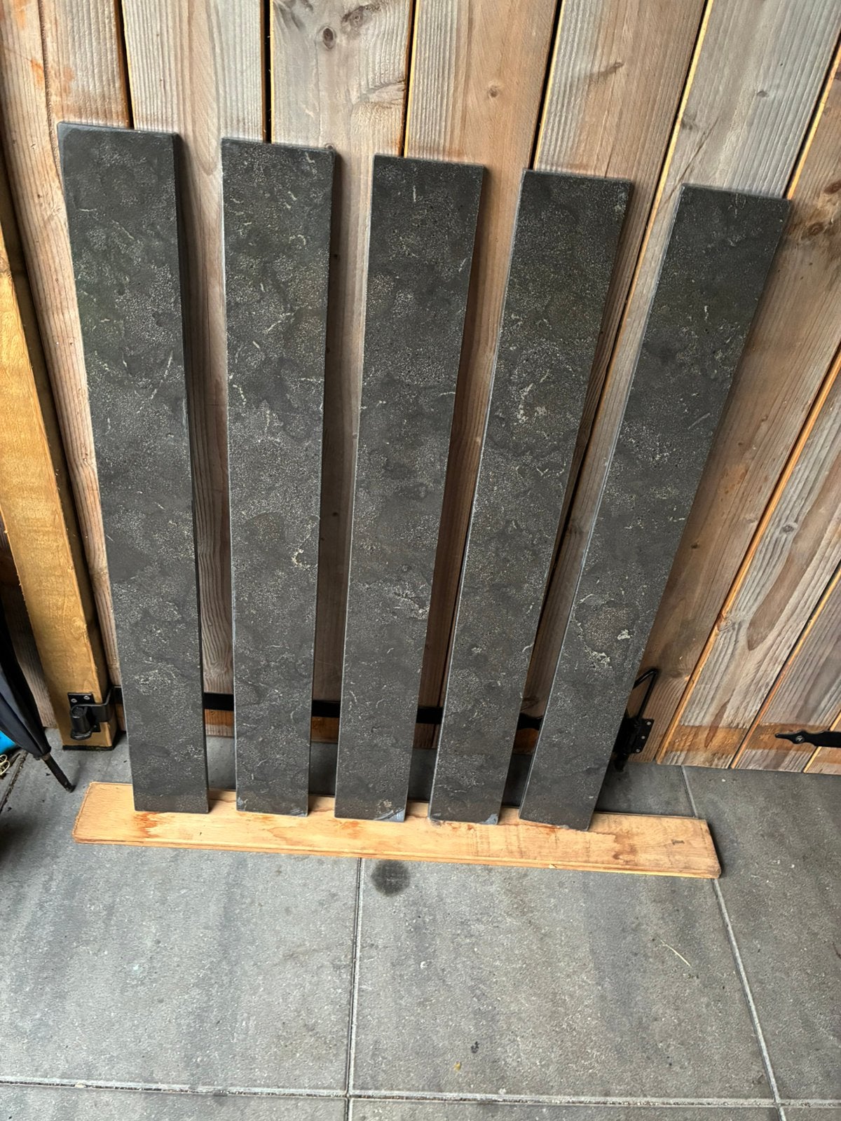 Tk 5 natuur stenen stofdorpels, Garagedeur, Ophalen of Verzenden, Zo goed als nieuw, 120 cm of meer