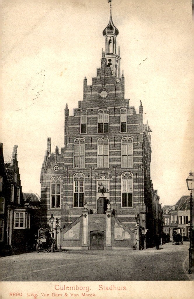 Culemborg Stadhuis  # 679, Verzenden, Voor 1920, Gelopen, Gelderland