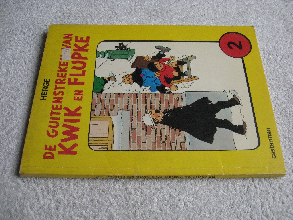 Kwik & Flupke dl 2, evt. samen met Quick & Flupke speelboek, Eén stripboek, Ophalen of Verzenden, Gelezen, Casterman