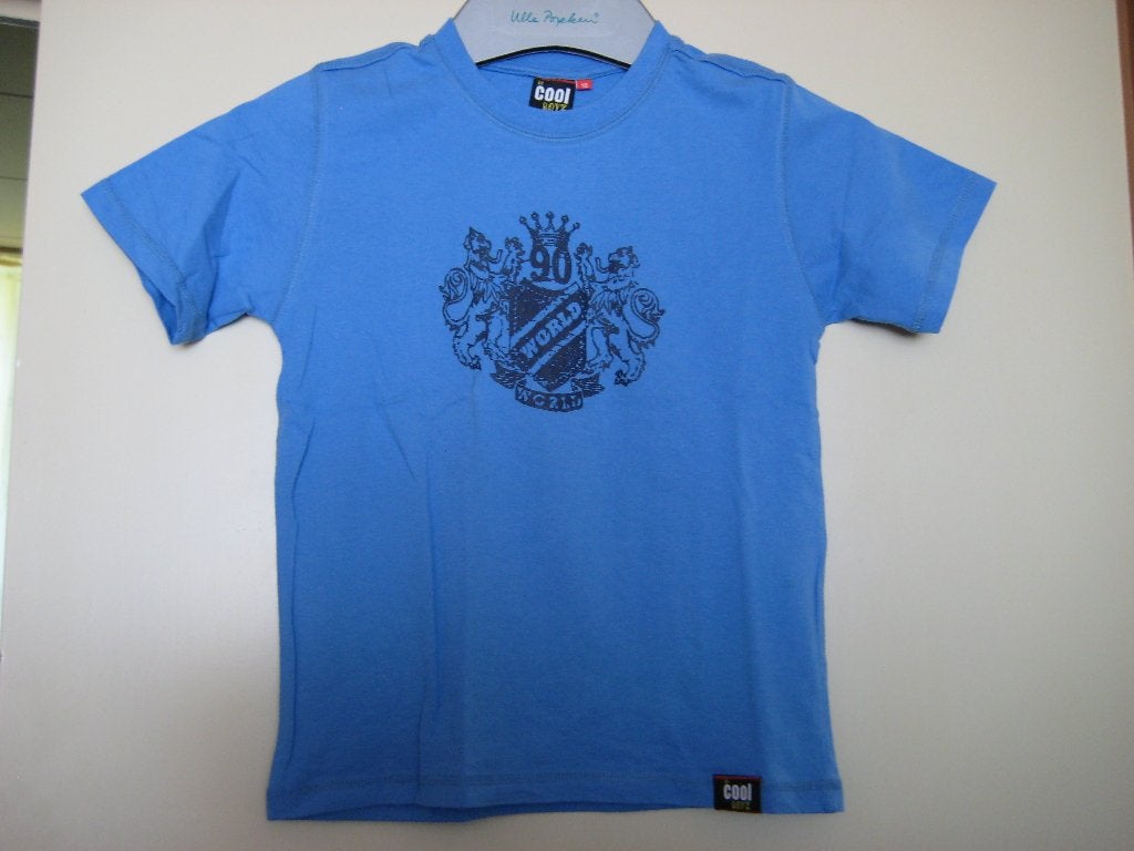 Blauw shirt, 128, Be cool Boys, Ophalen of Verzenden, Zo goed als nieuw, Jongen, Shirt of Longsleeve