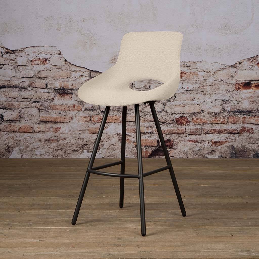 *ACTIE* Moderne Barstoel Barkruk Campo Teddy Stof (38), 5 krukken of meer, Ophalen of Verzenden, Nieuw, 60 tot 90 cm