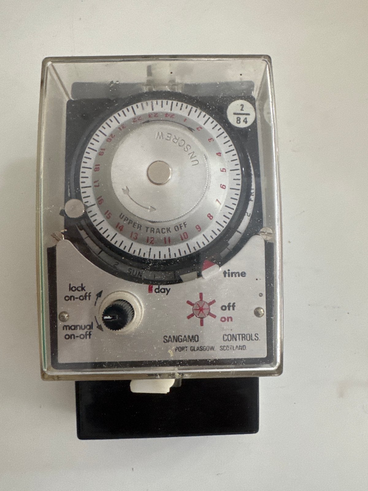Vintage Sangamo Controls Tijdklok/Timer - Port Glasgow, Ophalen