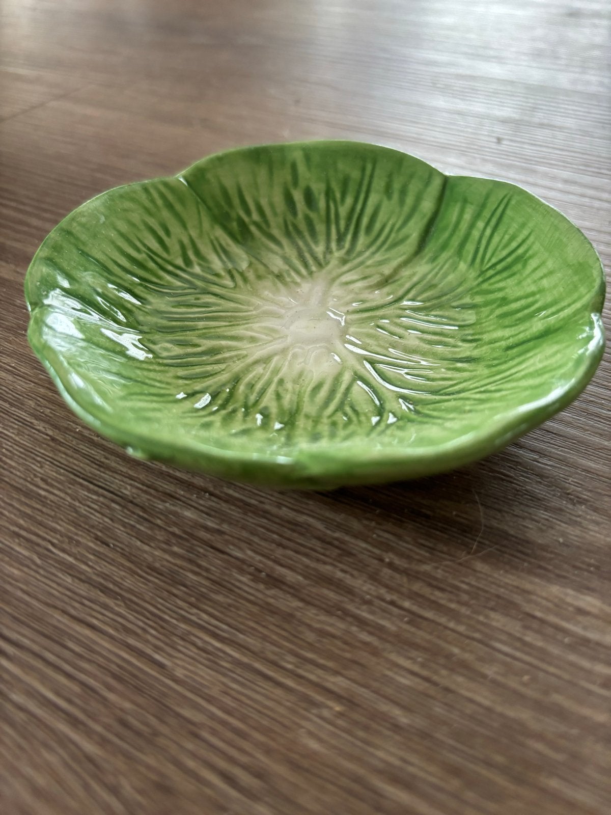 Groene Keramische Schaaltje in Bladvorm hamster, Dieren en Toebehoren, Ophalen of Verzenden, Zo goed als nieuw