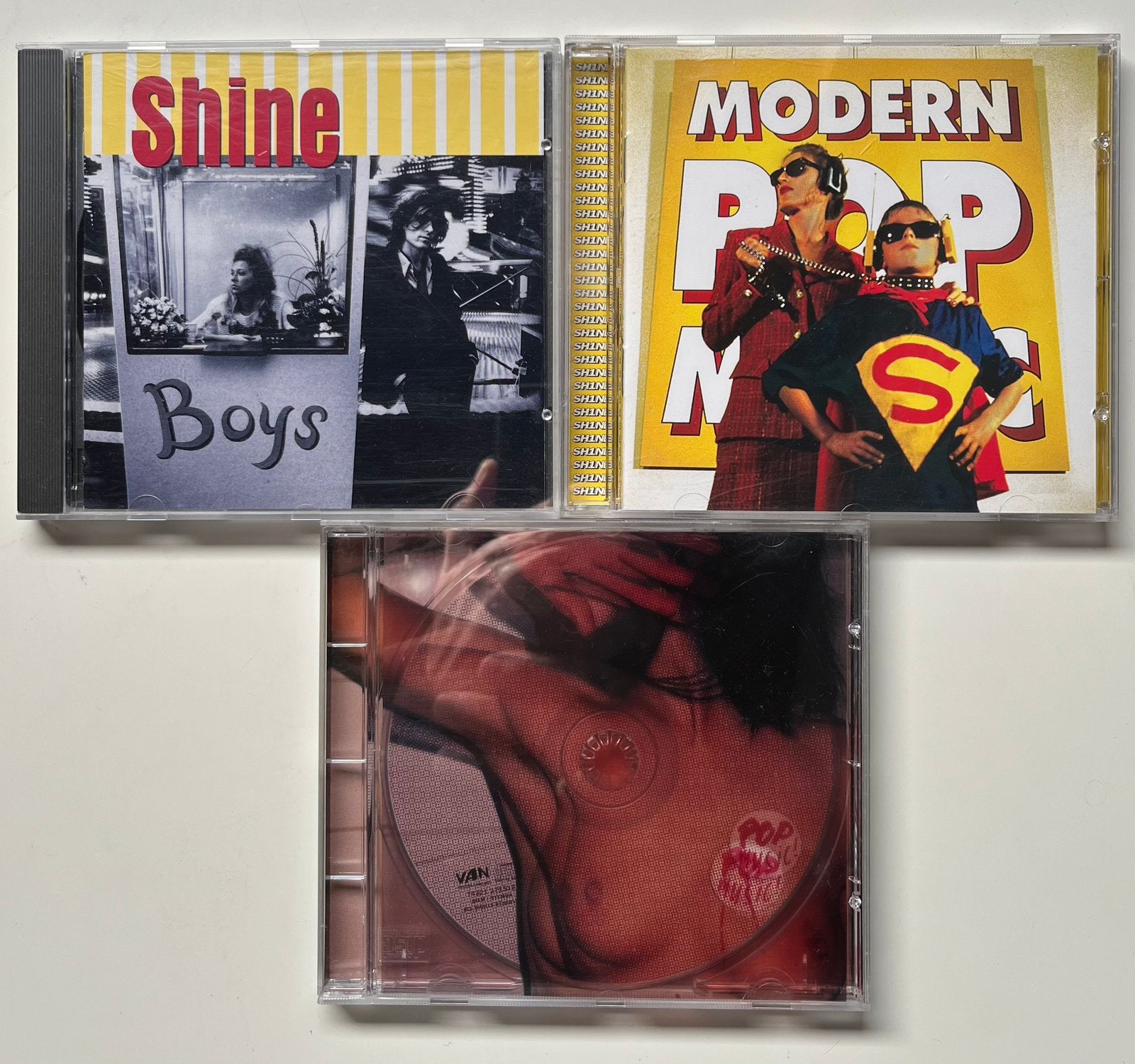 Shine - Boys & Modern Popmusic + EP Popmusic, Ophalen of Verzenden, Zo goed als nieuw