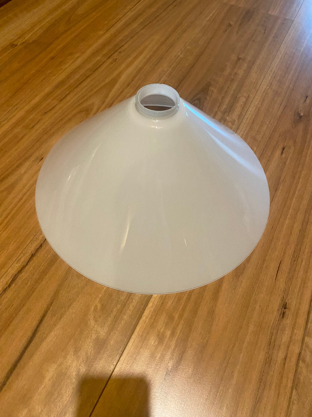 Lampenkap melkglas 40 cm, Ophalen of Verzenden, Zo goed als nieuw, Rond, 25 tot 50 cm