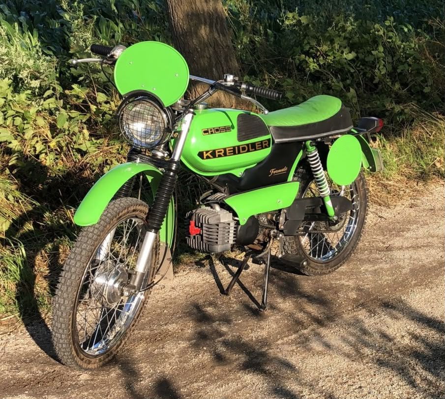Groene delen kreidler formule cross. A tank spatborden enz, Fietsen en Brommers, Ophalen of Verzenden, Gebruikt, Tank