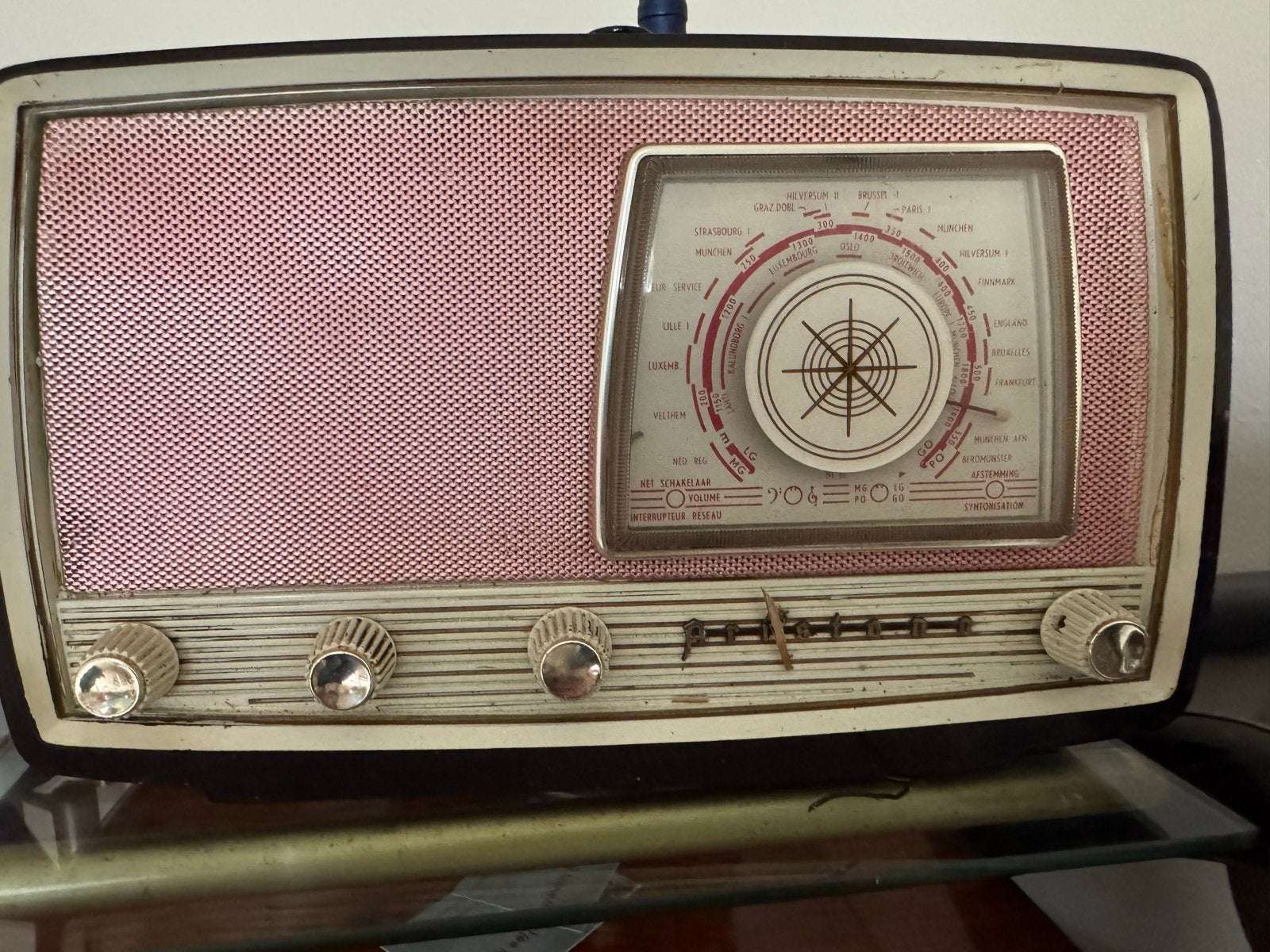 Vintage Radio Aristona Klassieke radio, Audio, Tv en Foto, Ophalen of Verzenden, Gebruikt, Transistorradio