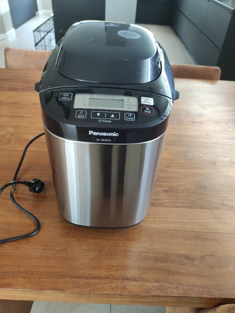 Panasonic Broodbakmachine SD-ZB2512, Witgoed en Apparatuur, Broodbakmachines, 400 tot 800 gram deeg, Ophalen, Met timer, Gebruikt