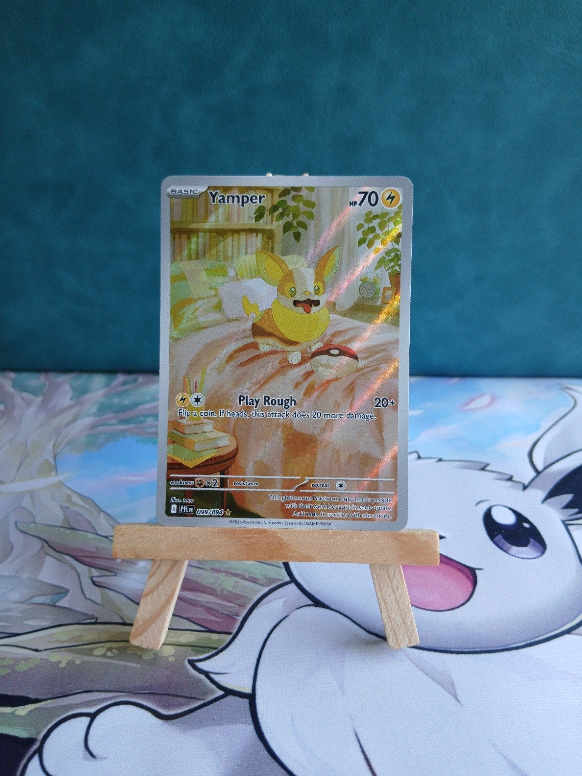 Yamper #099/094 Pokémon Phantasmal Flames, Verzenden, Nieuw, Losse kaart, Foil