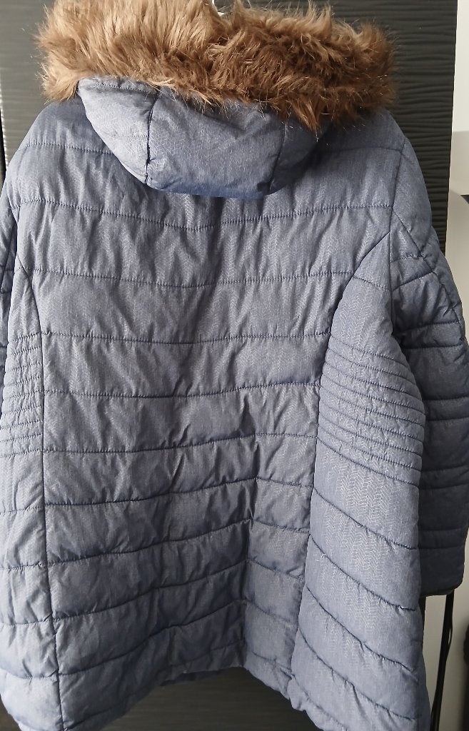 blauwe grijs dames winterjas maat xxxxl, Ophalen of Verzenden, Zo goed als nieuw, Blauw, Jas of Mantel