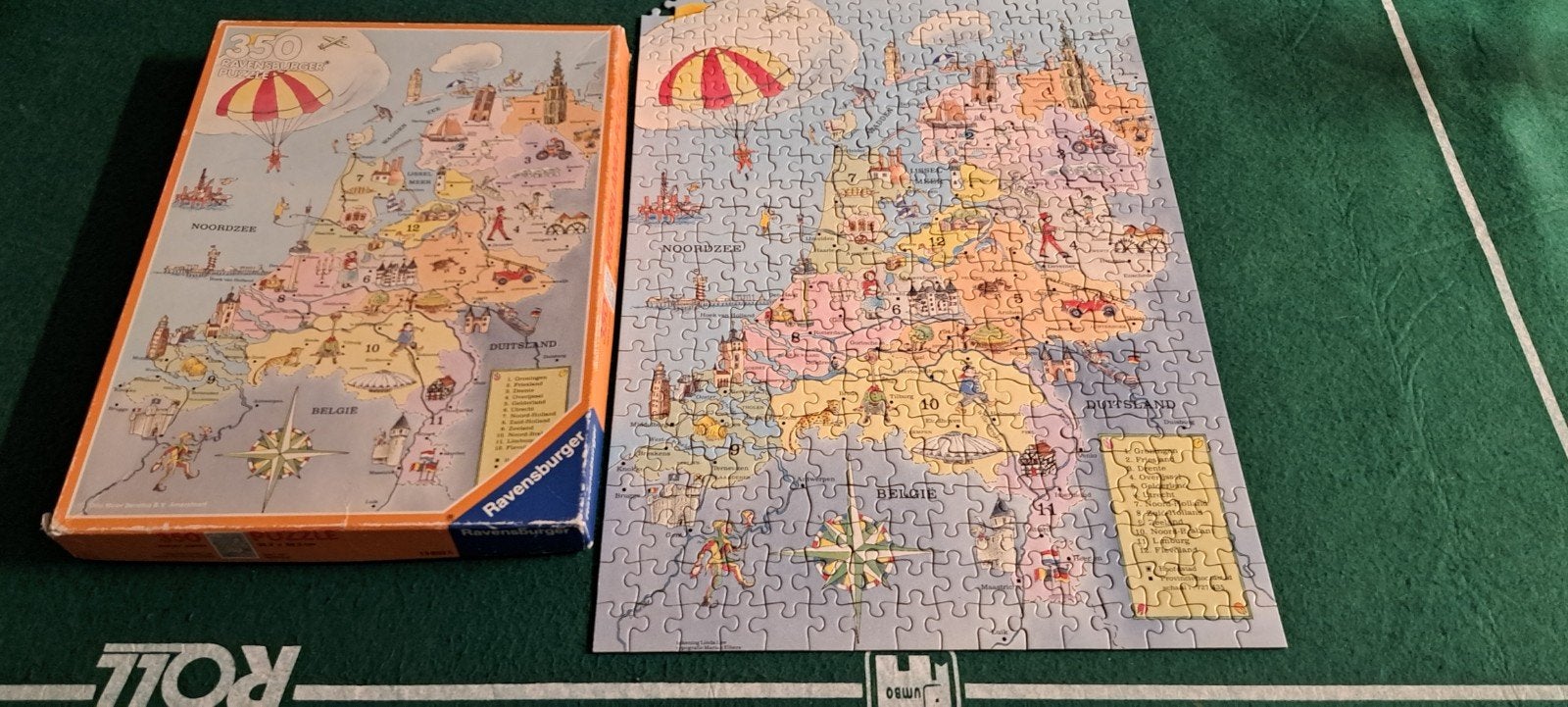 Leuke puzzel van Nederland met provincies., Ophalen, Zo goed als nieuw