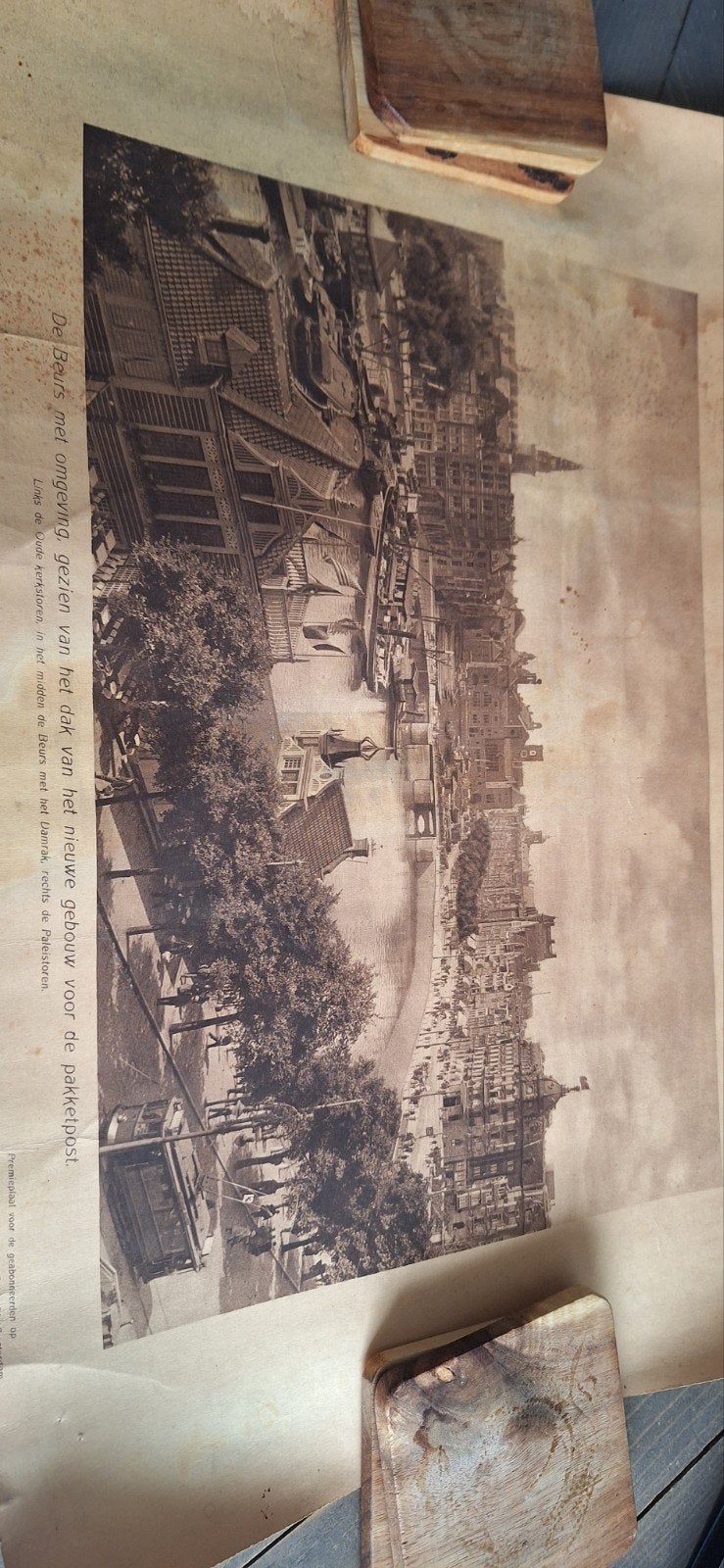Oude Prenten/Foto's van Amsterdam - 4 stuks, Verzamelen, Foto's en Prenten, Ophalen of Verzenden