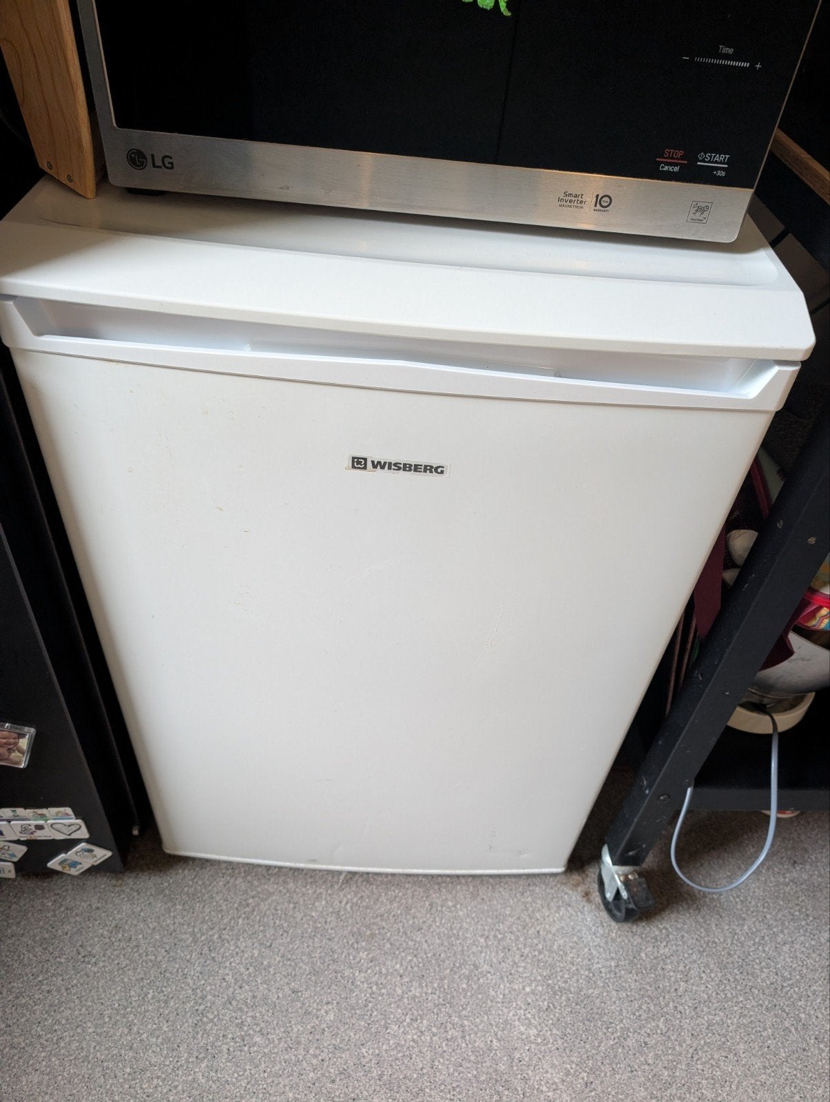 Wisberg WBKK55DW Koelkast 131L - Zo goed als nieuw, 85 tot 120 cm, Zonder vriesvak, 100 tot 150 liter, Ophalen of Verzenden