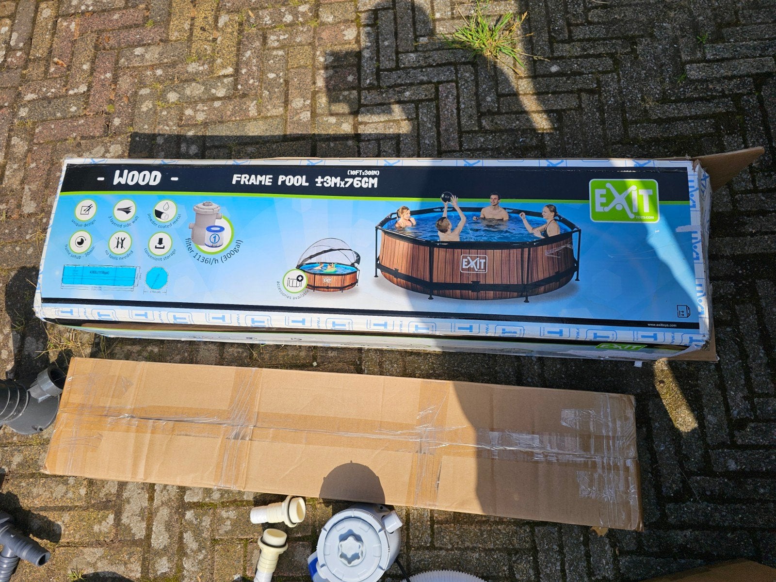 zwembad zit beetje weer in blauwe, Tuin en Terras, Zwembaden, Gebruikt, Minder dan 80 cm, Ophalen of Verzenden, Opzetzwembad