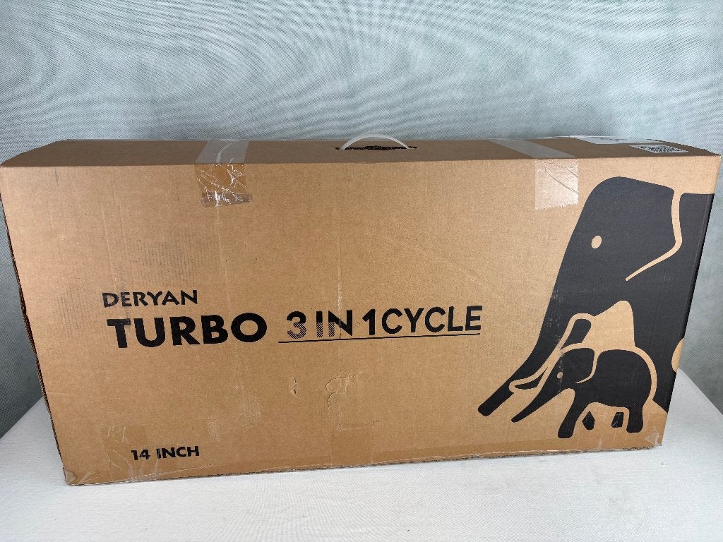 DERYAN Turbo 3-in-1 Kinderfiets 14 inch – Zwart, Zijwieltjes, Team@deryan.com, Ophalen of Verzenden, Minder dan 16 inch
