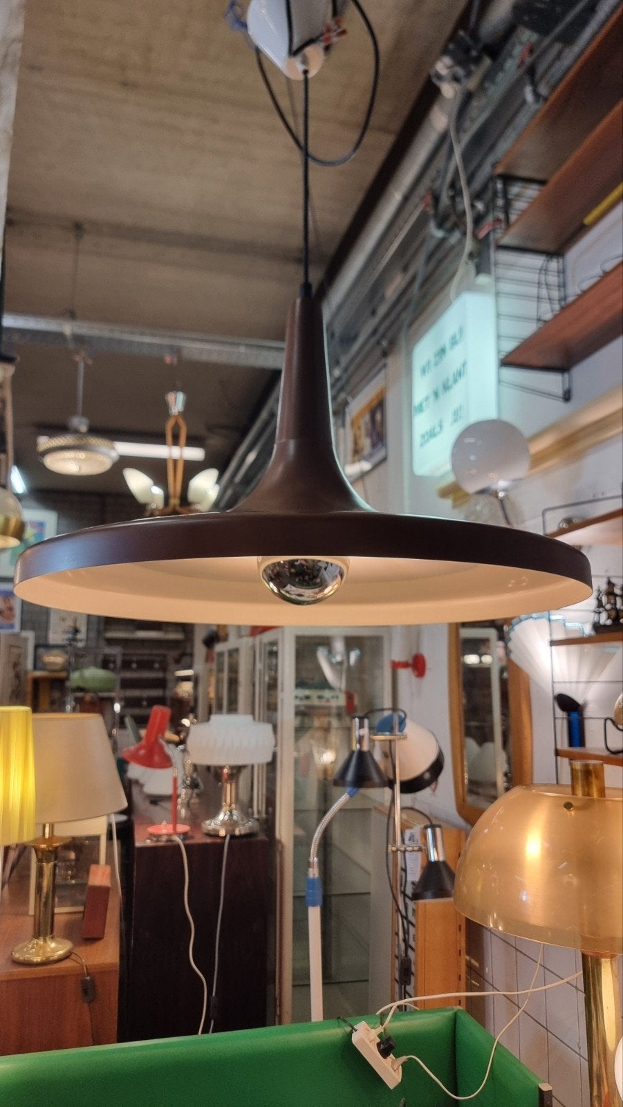 Vintage heksenhoed lamp  XL 54cm, Ophalen of Verzenden, ,, ,, ,