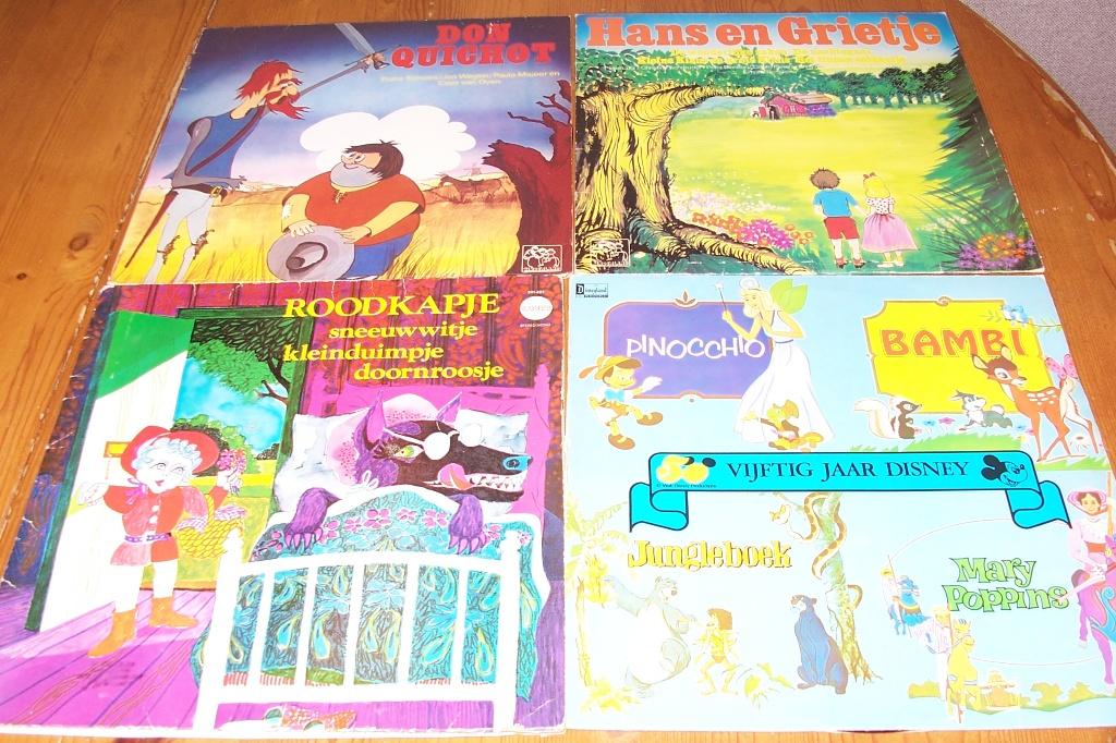8 lp's sprookjes o,a alleen op de wereld-pinnokkio, Ophalen of Verzenden, Gebruikt, 12 inch, Verhaal of Sprookje