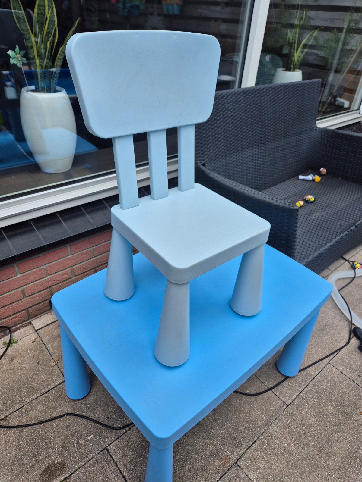 ikea kindertafeltje en stoel, Ophalen, Gebruikt, Tafel(s) en Stoel(en)