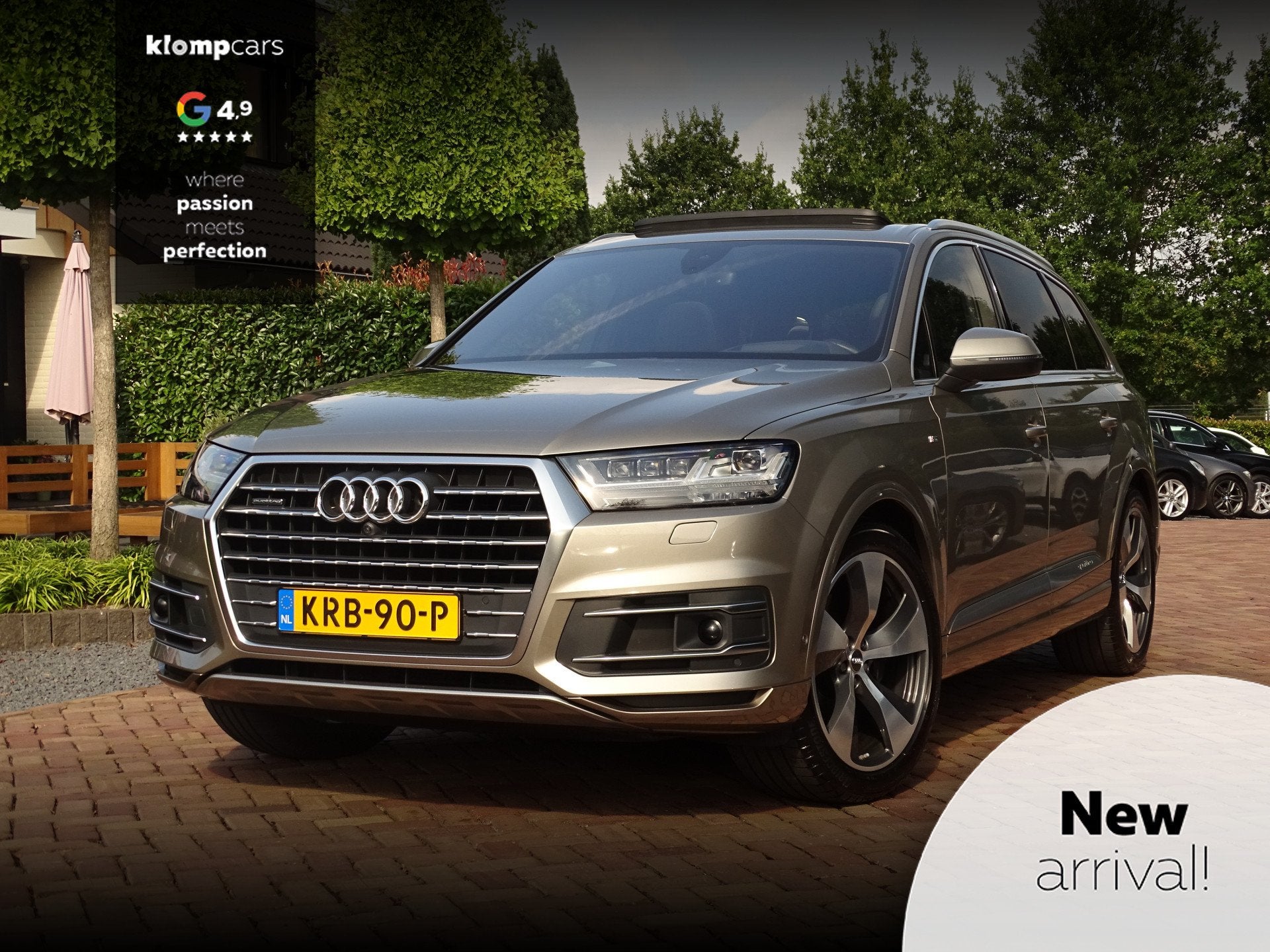 Audi Q7 3.0 TDI quattro Pro Line S | 1e Eig. | Carplay! | Tr, Auto's, Automaat, Dealer onderhouden, Gebruikt, Beige