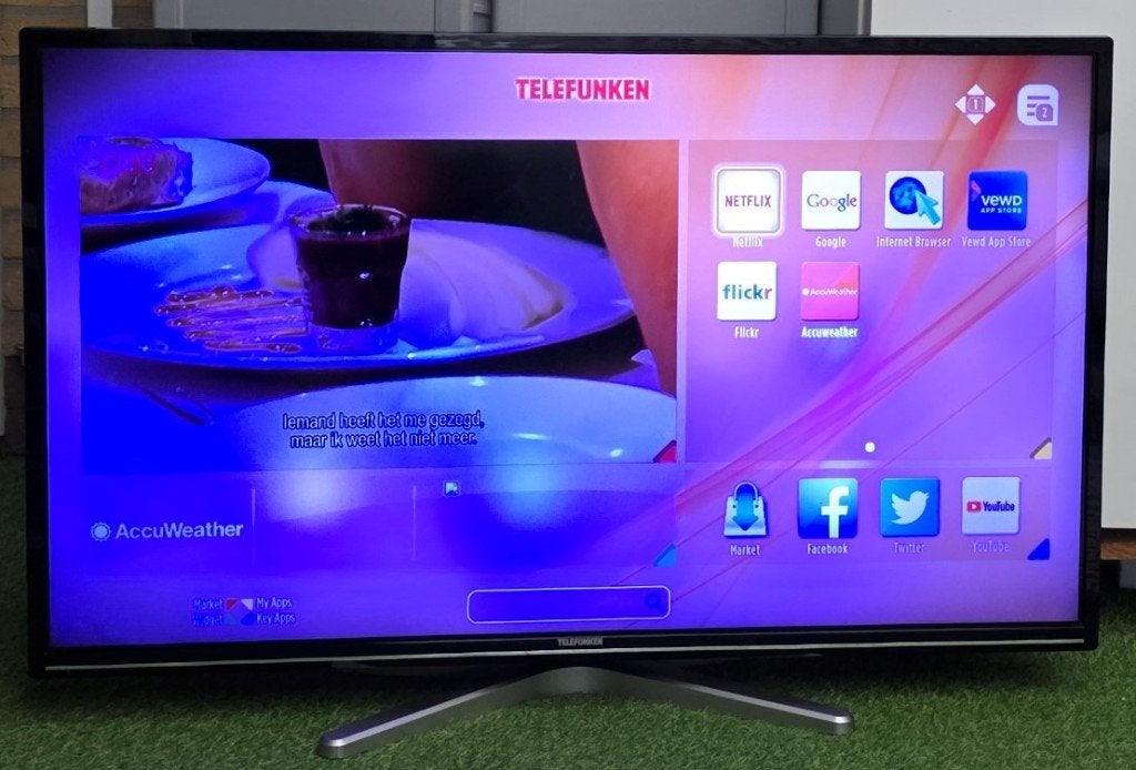 Telefunken 40 inch Smart TV HDMI USB Wi-Fi, Ophalen, Gebruikt