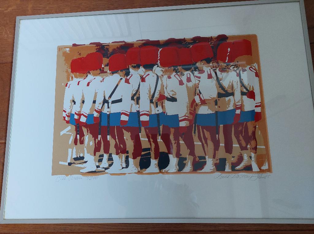 Silk Screen Printing New Zealand Band WMC Kerkrade 10/200, Ophalen, Zo goed als nieuw, 50 tot 75 cm, Foto of Poster
