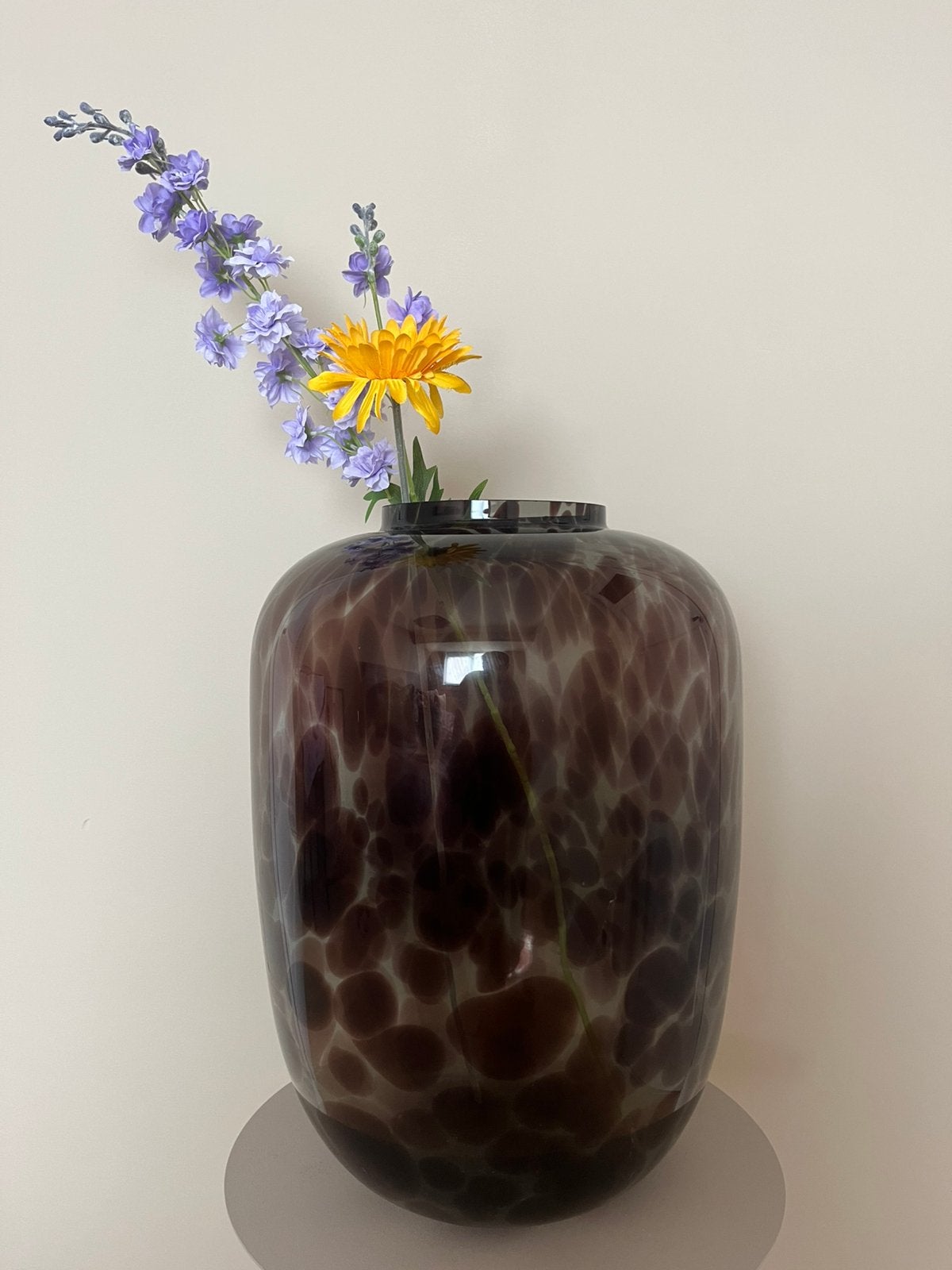 Grote Design Vaas Smokey Zwart, Ophalen, Zwart, Glas
