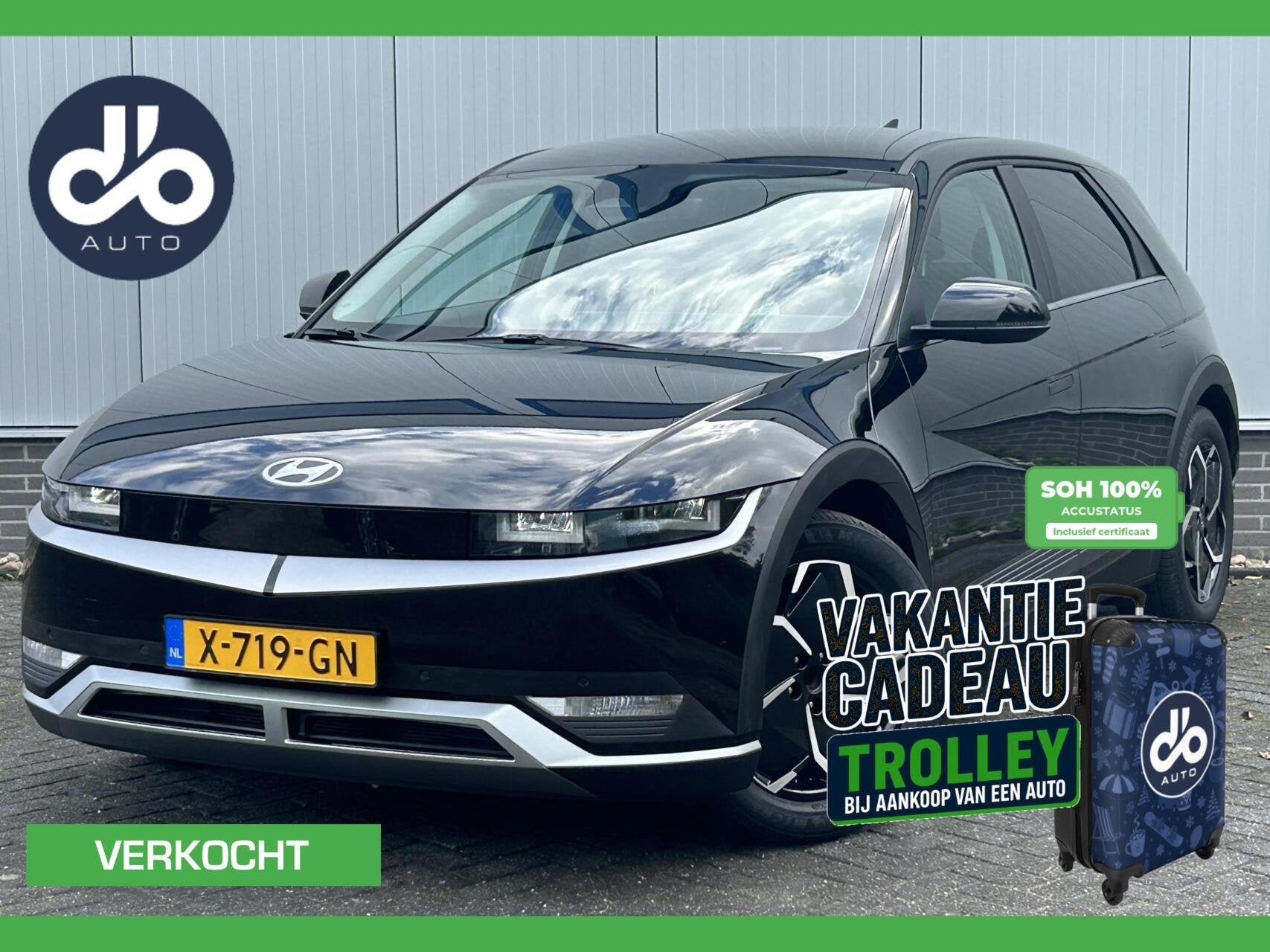Hyundai IONIQ 5 Connect+ 77.4 kWh SOH 100% I LEER I CAMERA I, Auto's, Automaat, Achterwielaandrijving, Gebruikt, Zwart